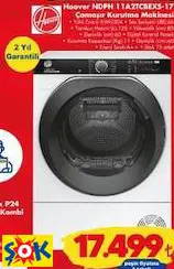 HOOVER NDPH 11A2TCBEXS-17 ÇAMAŞIR KURUTMA MAKİNESİ